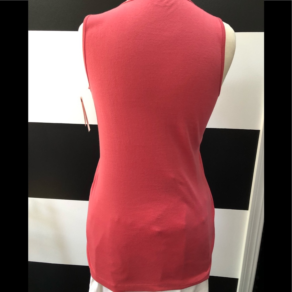 Calson Rose Ruffle Front Tank Top - Picture 3 of 3